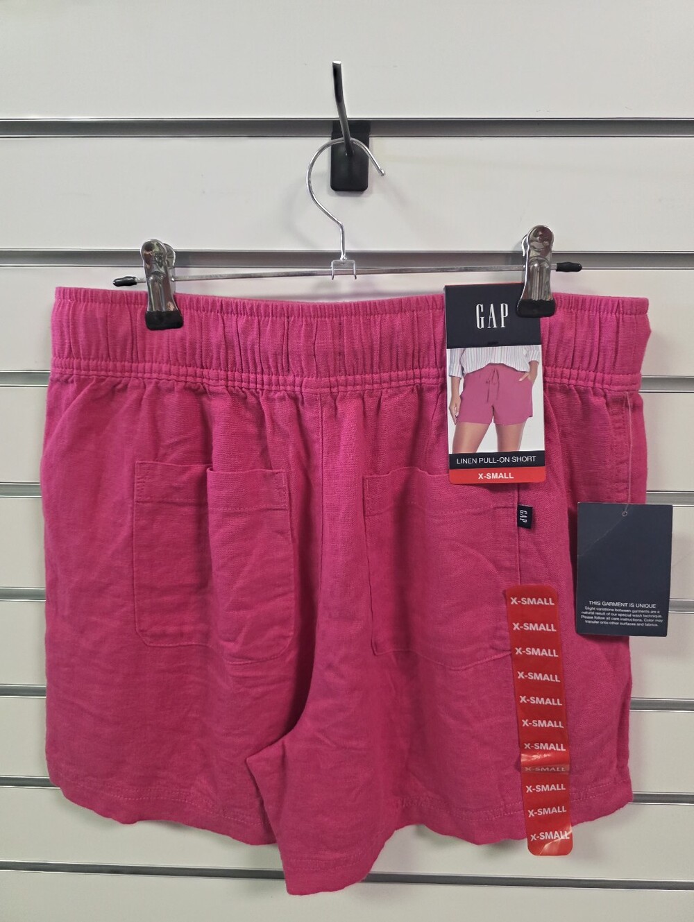 GAP Women's Linen Pull-On Shorts - Pink